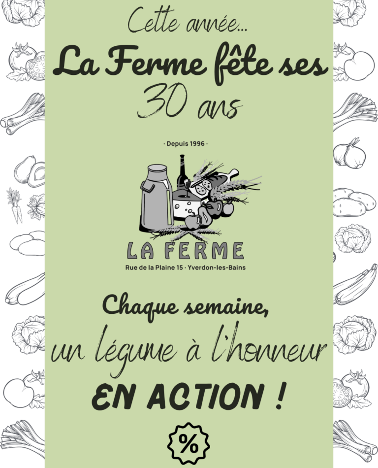 Promo légumes 30 ans